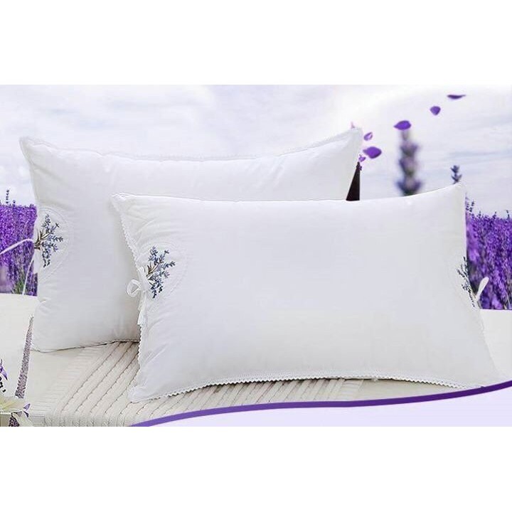 1đôi (2 chiếc) gối thơm hương hoa Lavender( có túi thơm)