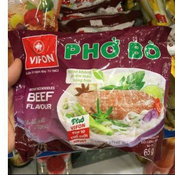 5 Gói Phở Bò Vifon 65g, Phở Bò, Gà Vifon Gói Thịt Thật 70g