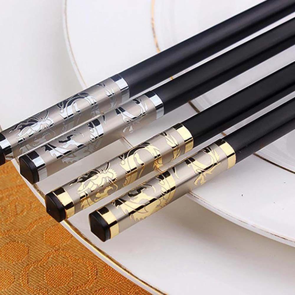 ELEGANT 1 Đôi Đũa Chống Trượt Sang Trọng Phong Cách Trung Hoa