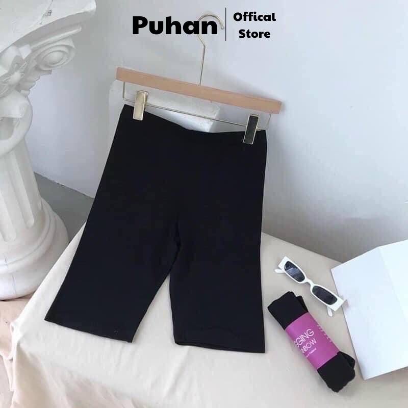 Quần Legging Đùi Cầu Vồng Cuộn Tím Thái - Short lửng RAINBOW nữ ôm sát body Ulzzang