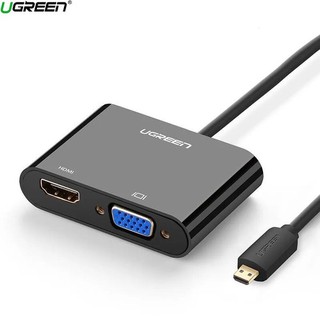 Cáp Chuyển Đổi Micri HDMI Sang HDMI và VGA Ugreen 30355 - chính hãng