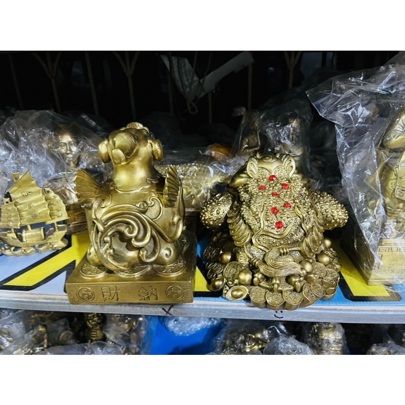 Cặp cóc thiềm thừ tỳ hưu cỡ lớn vật phẩm phong thuỷ tài lộc bằng đồng