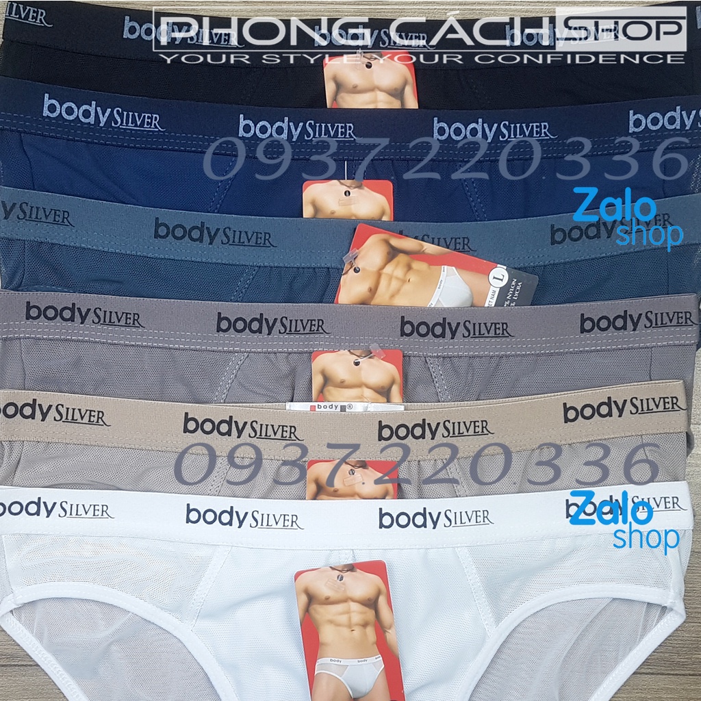 Quần lót nam vải lưới cao cấp siêu thoáng mát siêu nhẹ- BODY Silver 707