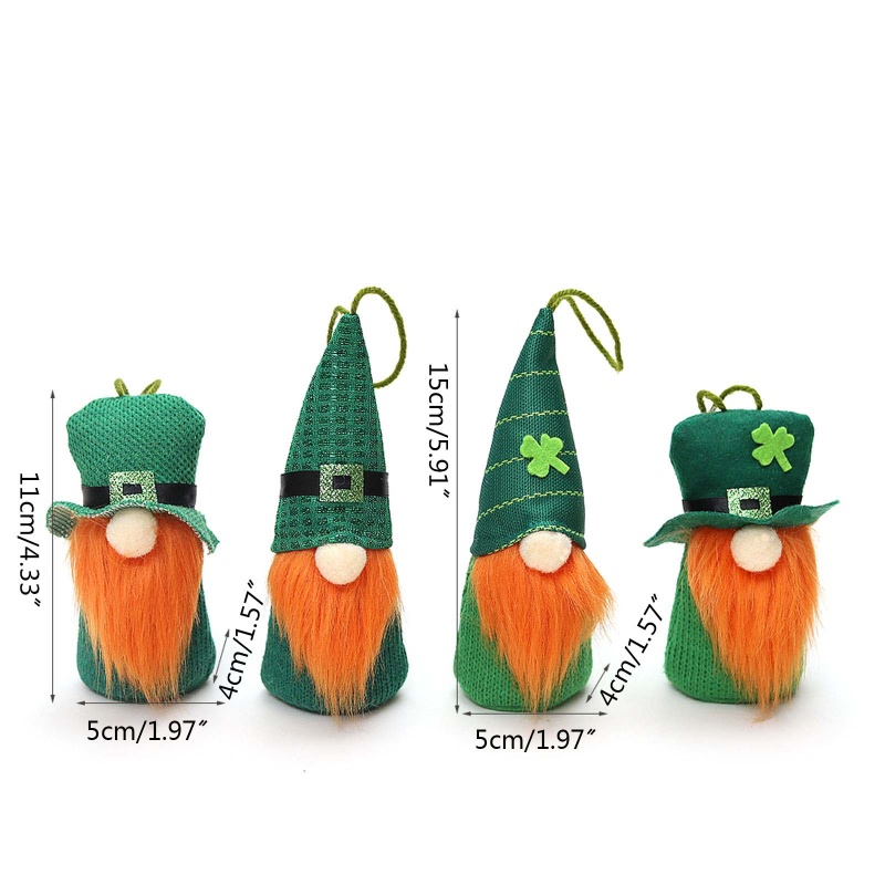 Set 4 Mặt Dây Treo Trang Trí Cây Phong Cách Scandinavian Tomte Tomte