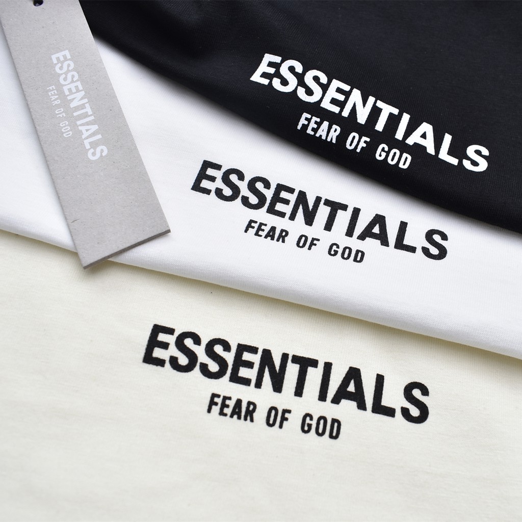 FOG FEAR OF GOD ESSENTIALS Double-line basic letter printing loose couple casual short-sleeved T-shirt