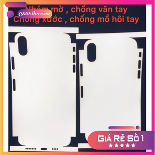 DÁN DẺO PPF NHÁM IPHONE FULL LỖ LOA- CHỐNG VÂN TAY - BẢO VỆ TOÀN BỘ IPHONE -CÓ HƯỚNG DẪN DÁN-ĐỦ MÃ IP 7 ĐẾN 11 PROMAX