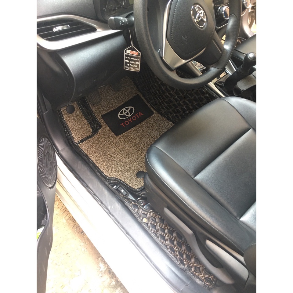Thảm lót sàn ô tô 6D Toyota Vios 2019-2022, 2014-2018 bảo vệ sàn xe, không mùi, không thấm nước
