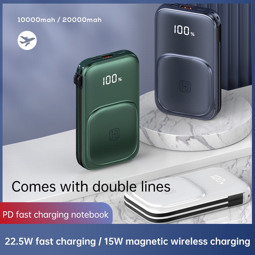 Sạc Dự Phòng Không Dây 15W 10000mAh PD 20W/22.5W Cho