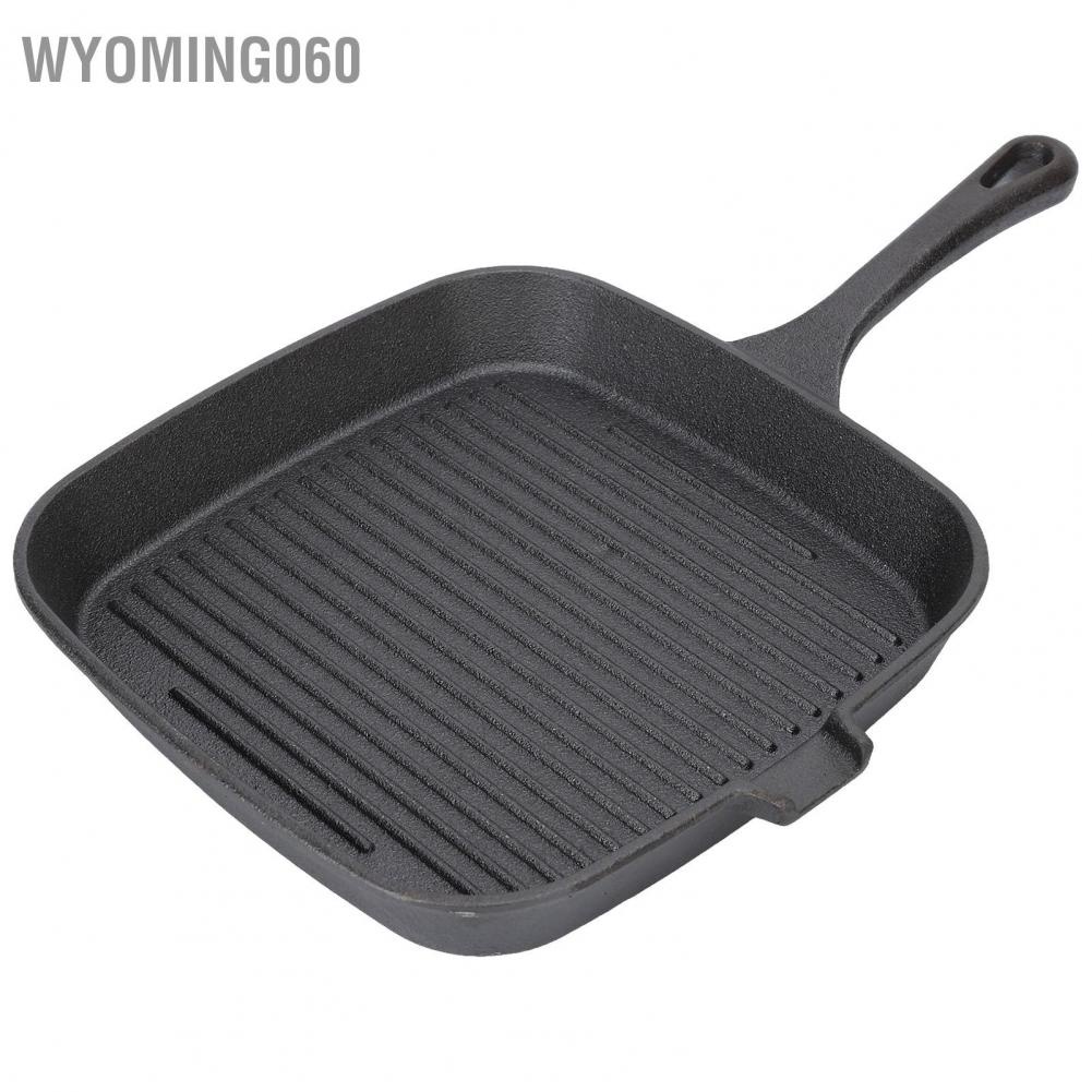 [Hàng Sẵn] Chảo gang chảo bít tết tích hợp chảo rán phẳng chảo bít tết tay cầm đơn【Wyoming060】