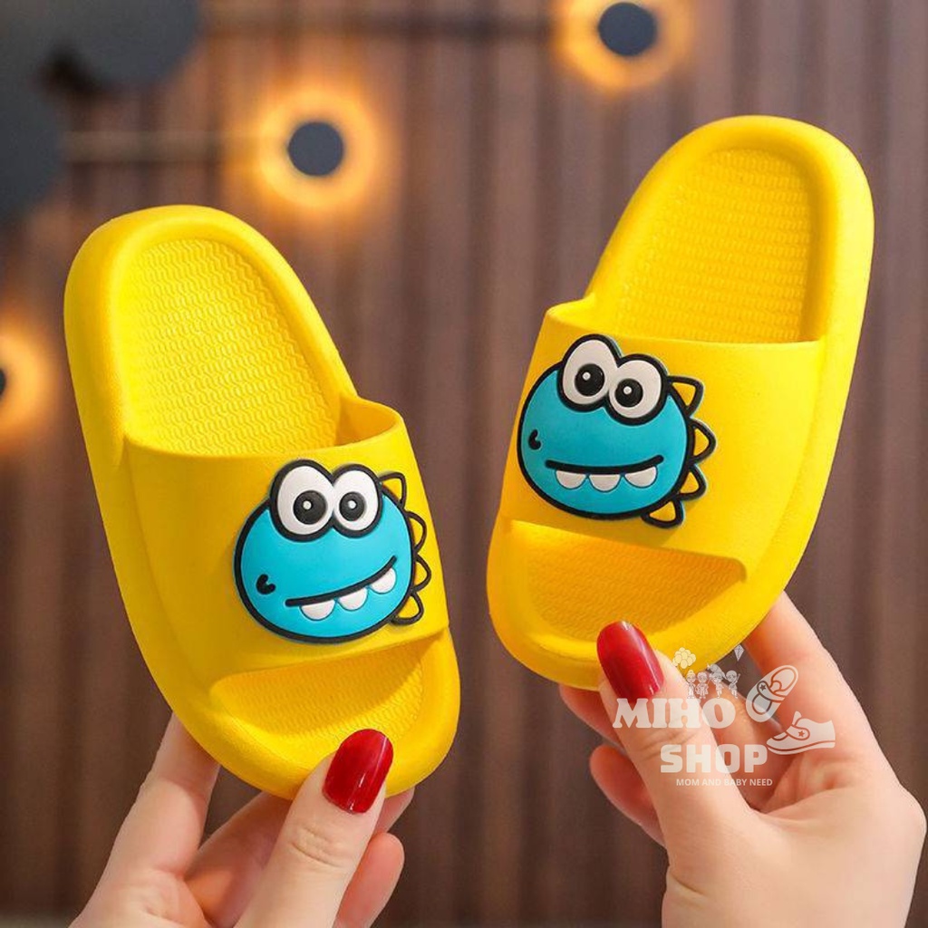 XẢ KHO Dép Quai Ngang Nguyên Khối Khủng Long 3 Răng Dẻo Mềm Êm Chân