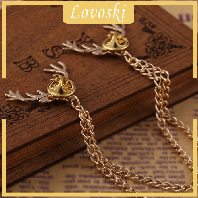 Ghim Cài Áo Hình Đầu Hươu Giáng Sinh Thời Trang