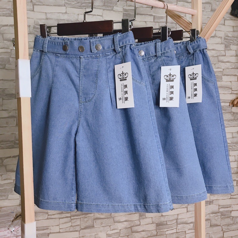 Quần Jean ngố ống rộng bé gái từ 21-35kg❤️Phong cách hàn quốc