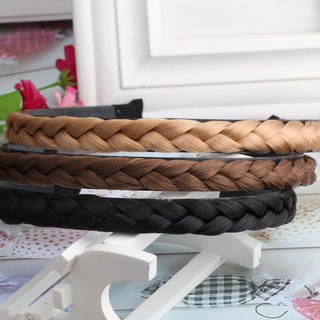 Băng đô tóc giả thắt bím phong cách boho cho nữ