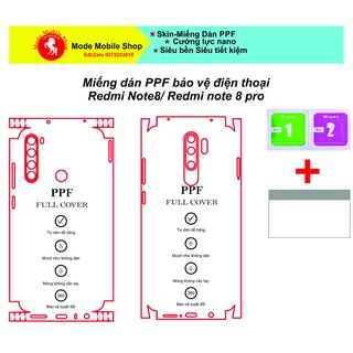 Miếng dán PPF Redmi Note8/Redmi note 8 pro
