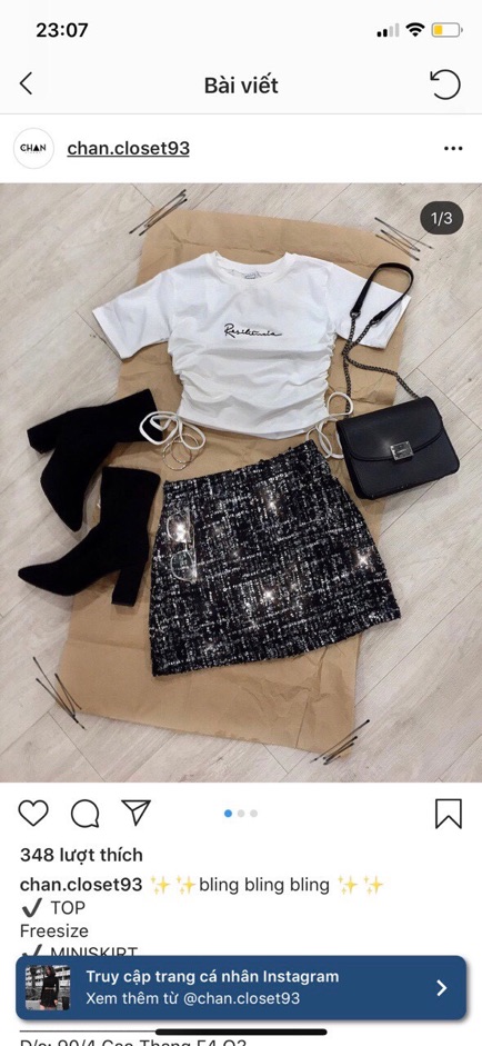 🆙 Áo Croptop Thêu Rút Eo 2 Bên