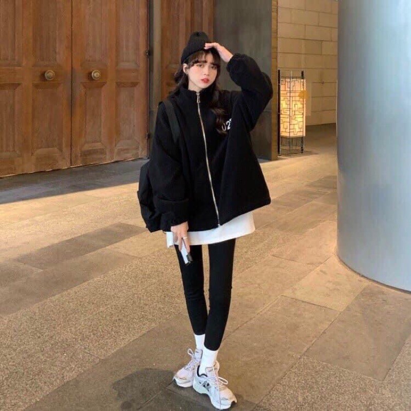 [Mã WARN30 hoàn 15% xu đơn 150k] Áo Khoác Lông Unisex Thêu “02” Dày Dặn- 03 Màu Trắng/Đen/Xanh Than | BigBuy360 - bigbuy360.vn