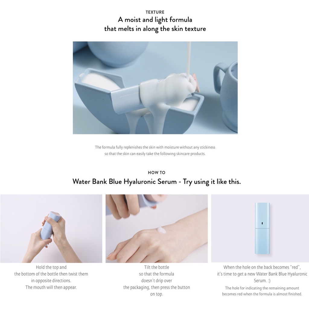 Tinh Chất Dưỡng Ẩm Laneige Water Bank Blue Hyaluronic Serum / Gift Set 50ml