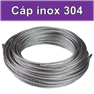 100 mét cáp inox 304 1.5mm