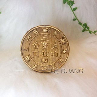 Dấu Tam Bảo Chứng Minh gỗ thị