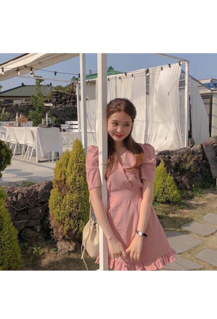 ĐẦM ĐẮP CHÉO CHÂN BÈO CỔ V TRẮNG/HỒNG KT