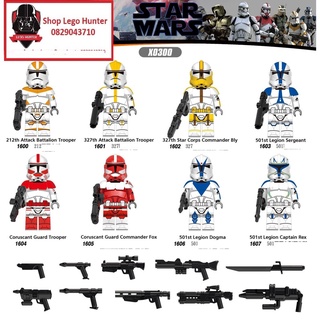 X 0300 Xếp hình Minifigures Star Wars mô hình lắp ráp nhân vật Lính Stormtrooper các đơn vị đặc biệt