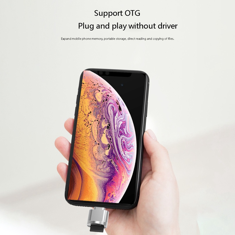 Đầu Đọc Thẻ Nhớ Ngoài otg mini Cho ios 13 14 iphone 12 / mini / pro max