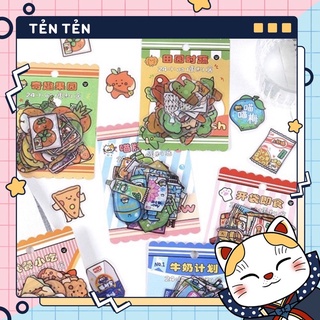 Sticker cute 💖 Túi set 40 hình dán nhiều chủ đề của hãng Infeelme nổi tiếng trang trí sổ planner bullet journal Hàn Quốc