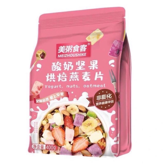 Ngũ cốc sữa chua hoa quả túi - Nhiều sữa chua khô 400g