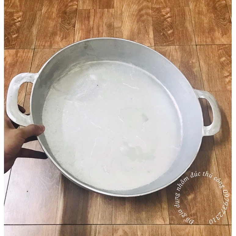 Chảo gang đúc đáy bằng cỡ lớn đk 40cm