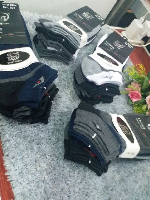 Set 5 đôi Tất nam cổ ngắn thời trang