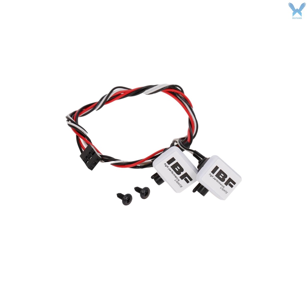 Bộ 2 đèn led ánh sáng trắng 5.5-11v Rc trang trí cho xe hơi điều khiển từ xa