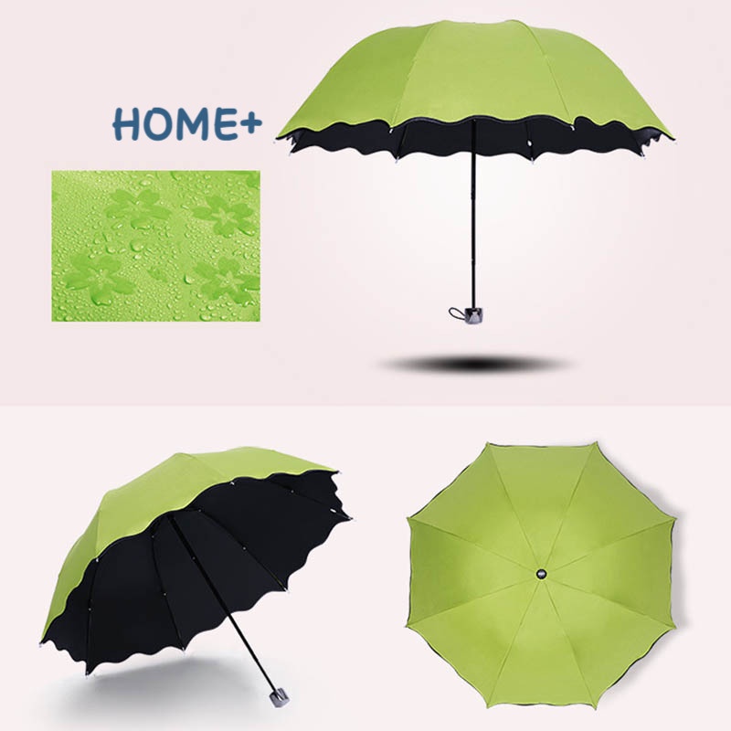 Ts tiktok Folding Umbrella Bloom Flower in Rain Water Windproof Sunshade for Outdoor Sports Anti-UV Parasol Tik Tok