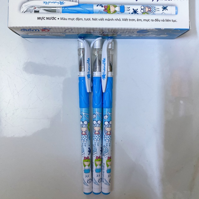 Bút TP Gel01 mực xanh,tím