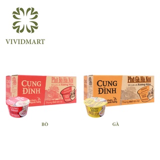  Phở tô Cung Đình Hà Nội 2 vị bò, gà – Hộp 80g - MICOEM