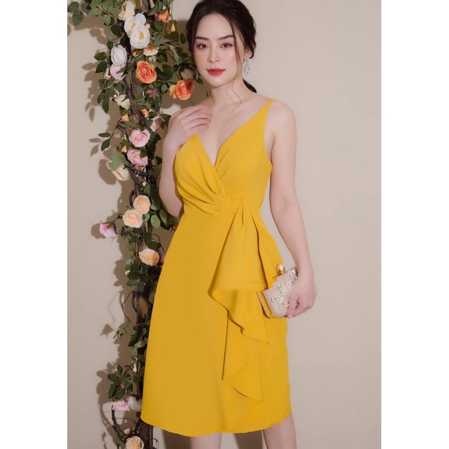 Đầm thun thiết kế cao cấp dự tiệc - đám tiệc 2 dây (có nhiều size và màu)