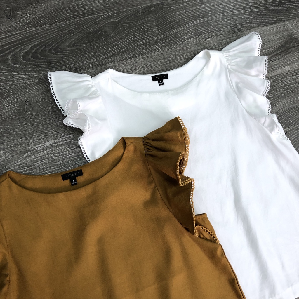 Áo ANN TAYLOR bèo nách 2M