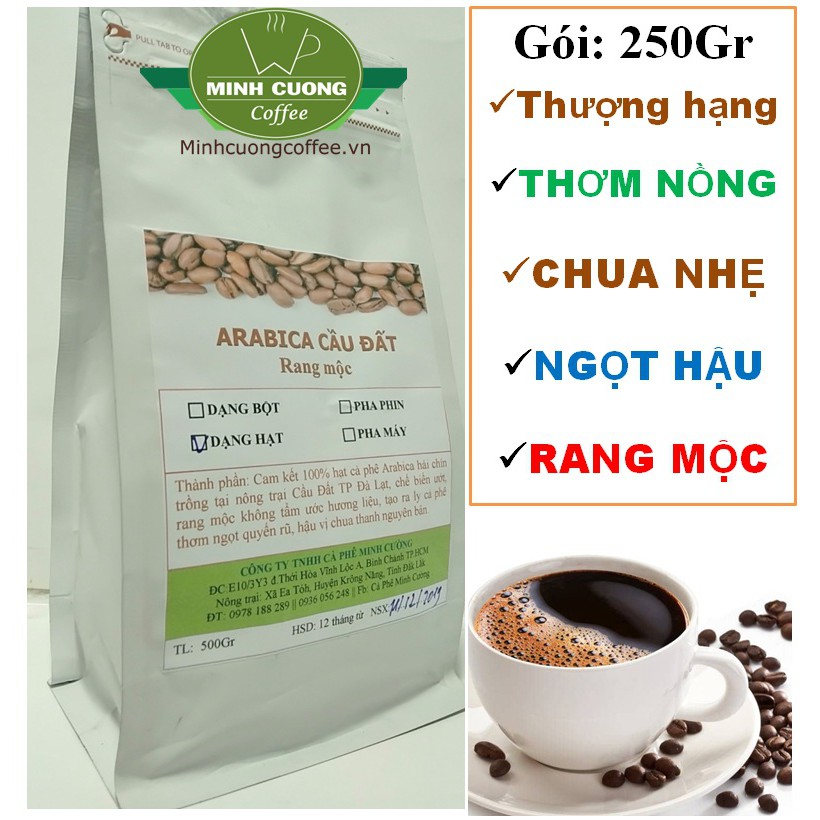 Cà phê arabica nguyên chất – Cafe Arabica thượng hạng chế cầu đất Đà Lạt rang MỘC