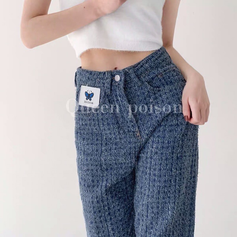 QUẦN JEANS HOẠ TIẾT ulzzang(kèm ảnh thật)