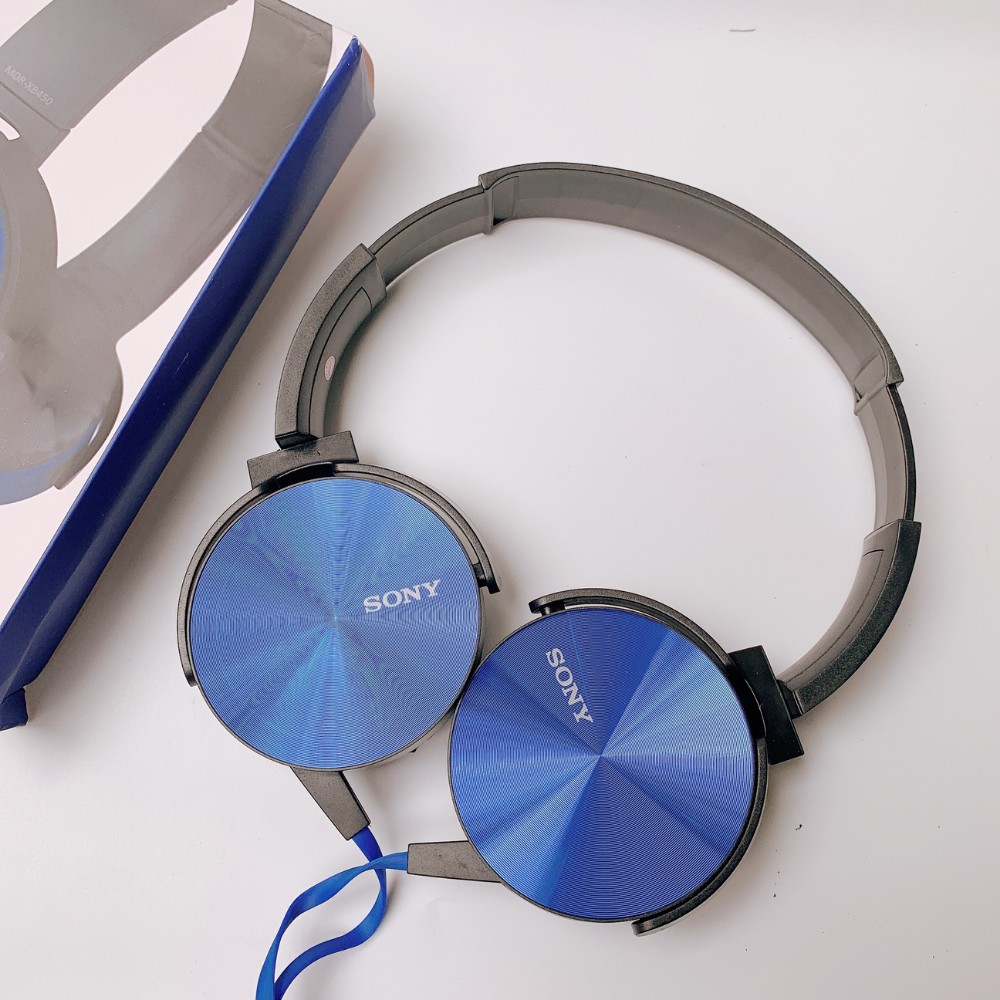 Tai Nghe Chụp Tai Có Dây Sony Head Phone XB450AP Có Mic Cho Điện Thoại Máy Tính