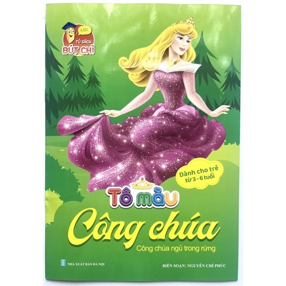 Combo 6 quyển Tô màu CÔNG CHÚA Elsa, Bạch tuyết, tiên cá