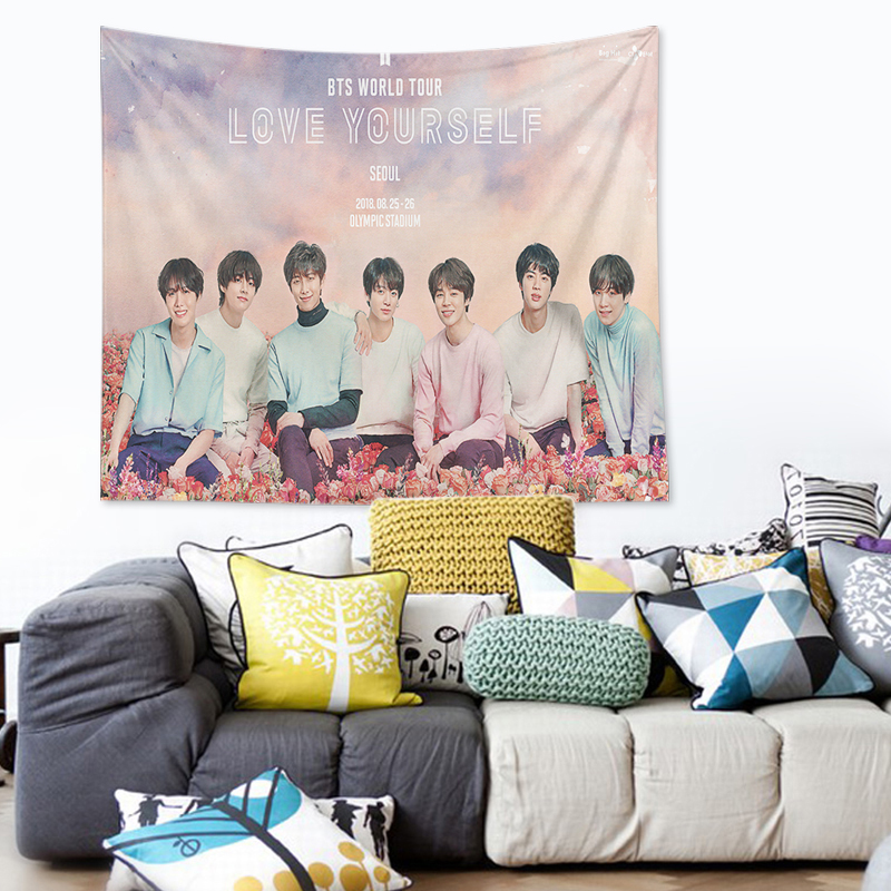 Thảm treo tường in hình nhóm nhạc BTS | BigBuy360 - bigbuy360.vn