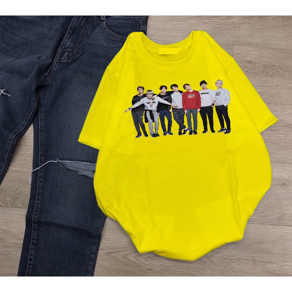 Áo thun Cotton Unisex - Fan Monsta X Hàn Quốc - K-Pop - Chibi - Những chàng trai dễ thương