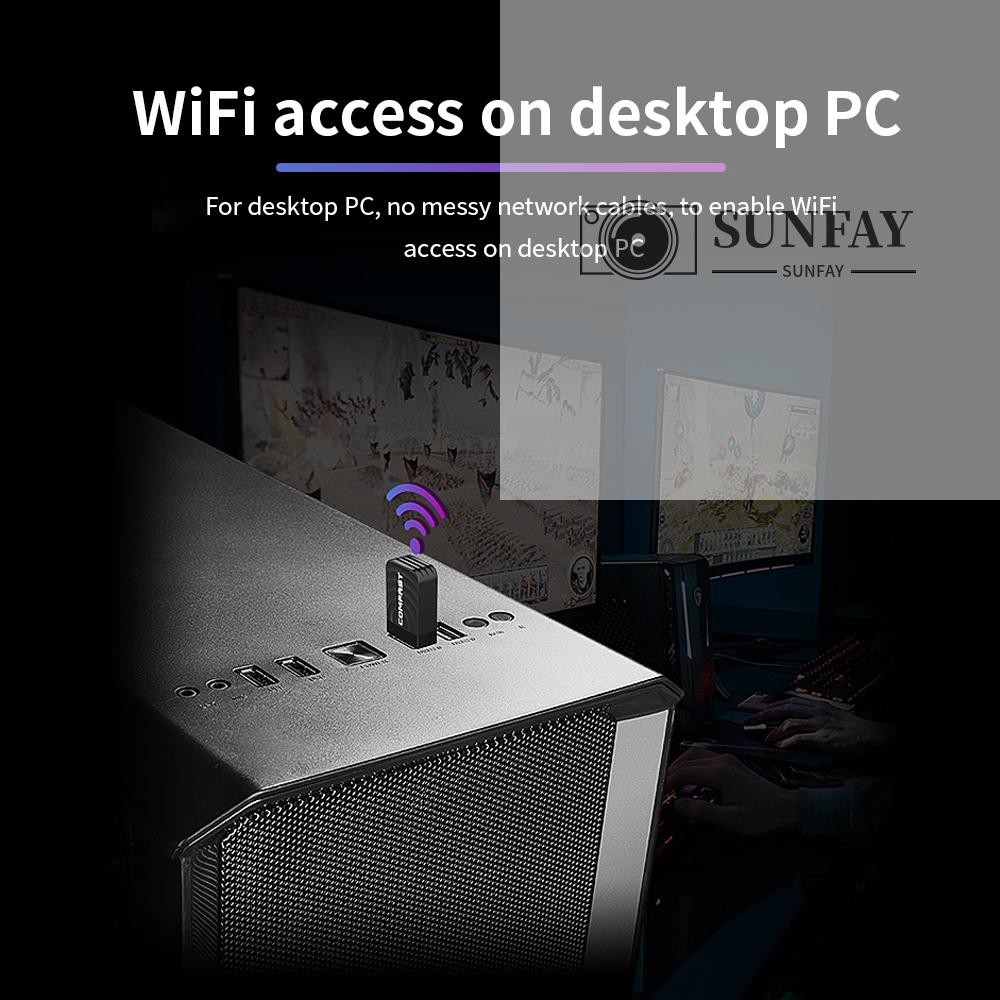 Usb Wifi Comfast Cf-812Ac Ac 1300mbps 2.4g 5.8ghz | BigBuy360 - bigbuy360.vn