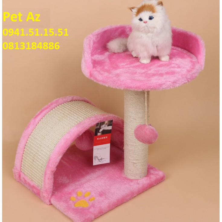 CATTREE 2 tầng , nhà cây , trụ cào móng cho mèo
