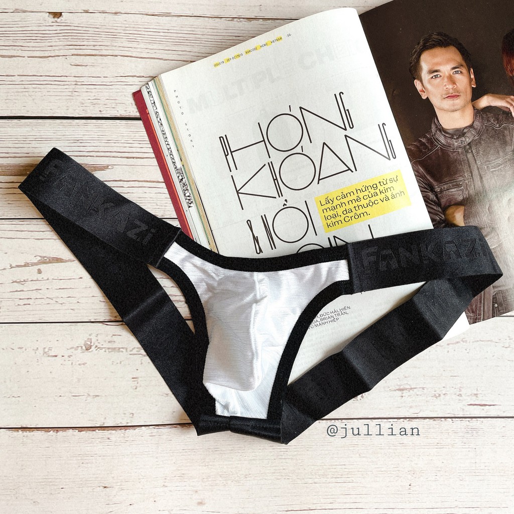 Quần lót nam jockstrap nâng mông không đai lưng cá tính - FANKAZAI 03