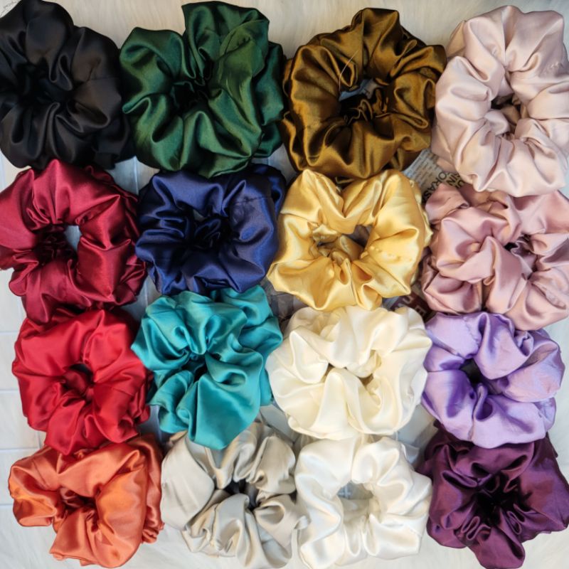 DÂY BUỘC TÓC SCRUNCHIES SATIN PHI BÓNG