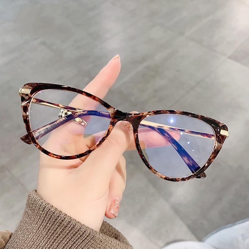 Kính cận VIENDO gọng hình bướm chống ánh sáng xanh thời trang cho nữ(có thể cắt cận thị ống kính)