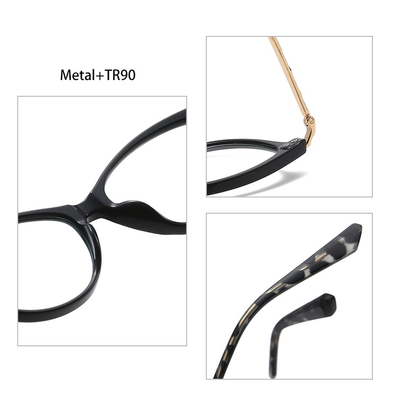 Mắt kính VEITHDIA 2332 chống ánh sáng xanh phong cách retro tùy chọn màu sắc