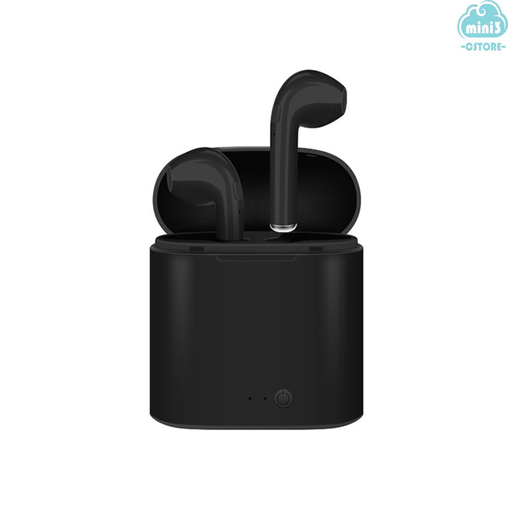 (V06) i7s TWS True Wireless Bluetooth 5.0 Earphones Invisible Headphones In-ear Stereo Music Earbuds Multi-point Connection Hands-free w/ Mic Charging Box Compatible with  Android Phones