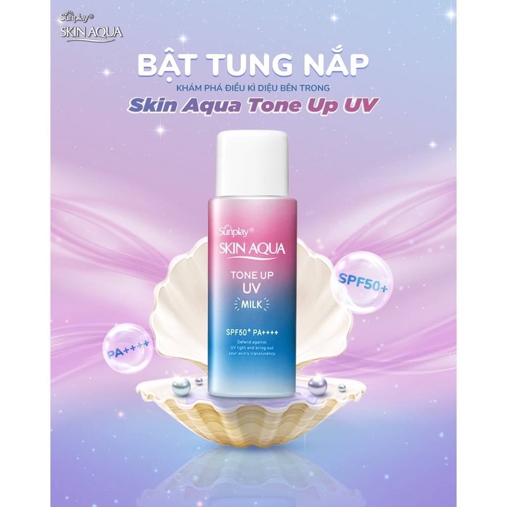 Kem chống nắng Sunplay Skin Aqua Tone Up UV Lavender SPF50+ PA++++ 50g